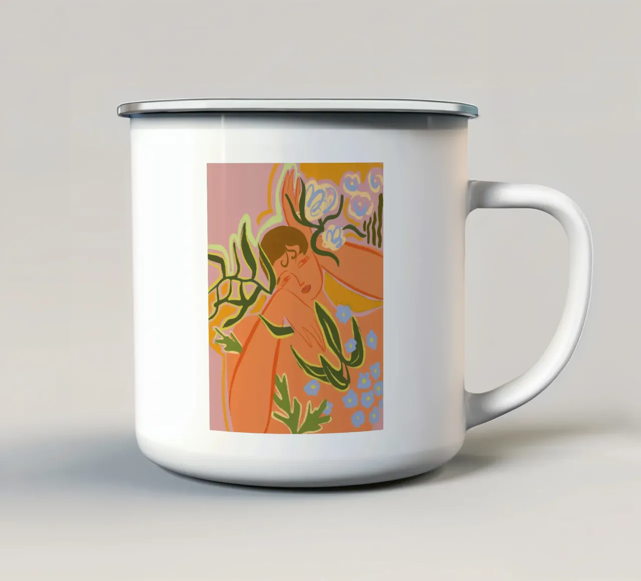 Selflove tazza in smalto da Arty Guava