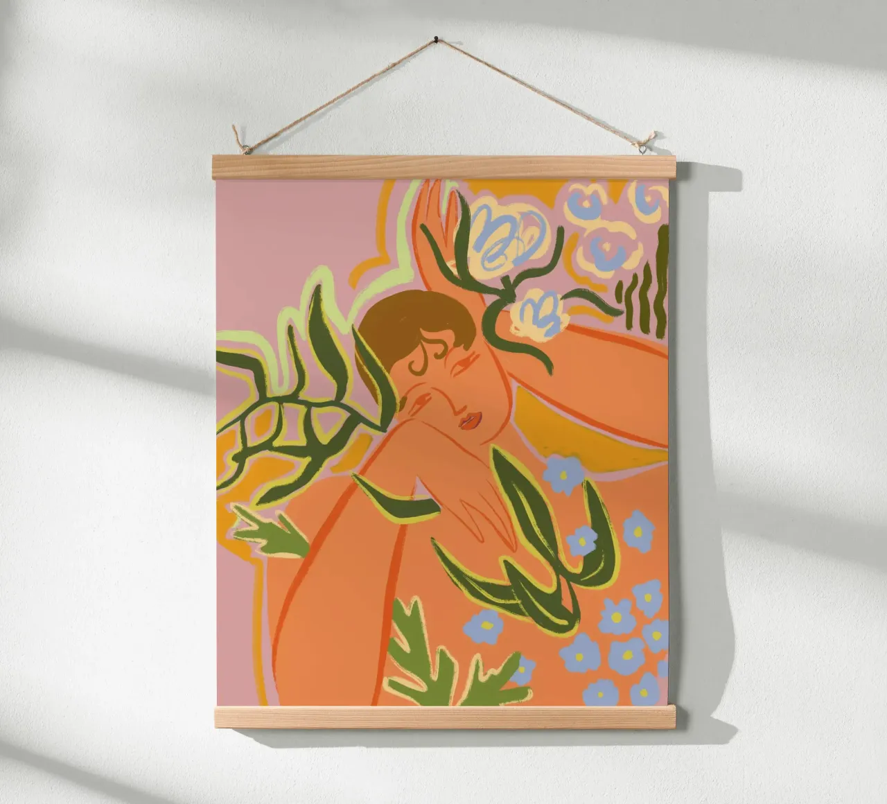 Selflove poster con telaio in alluminio da Arty Guava