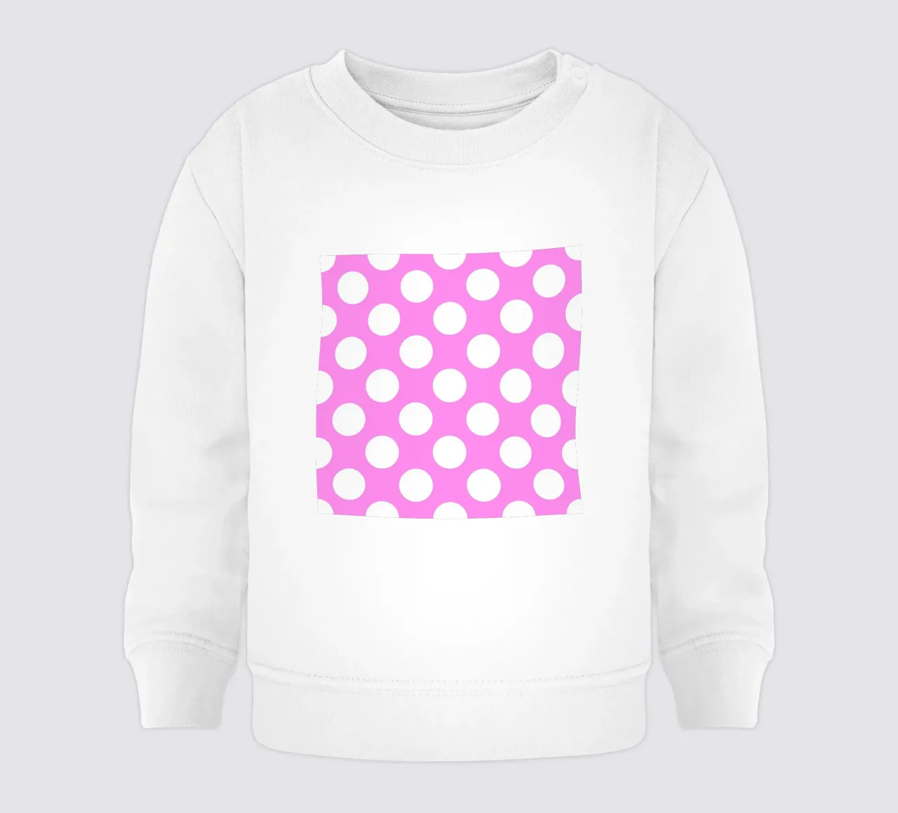 Pois rosa felpa neonato da Happy Littles