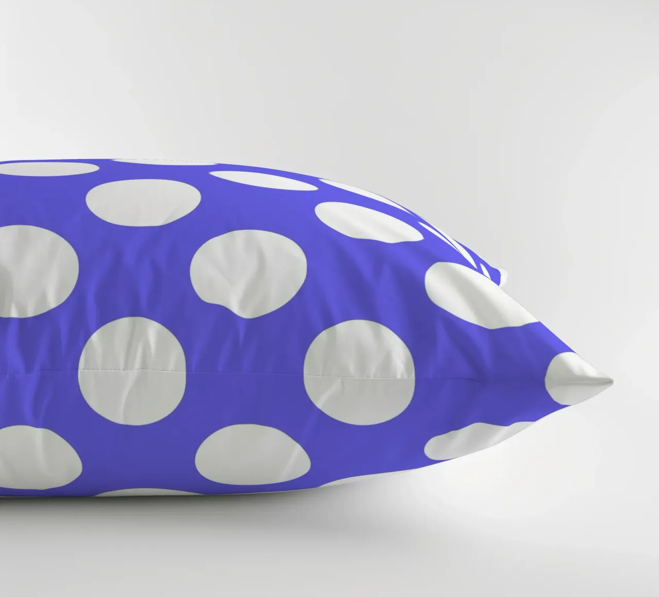 Polka Dots in Purple decorative cushion by Happy Littles