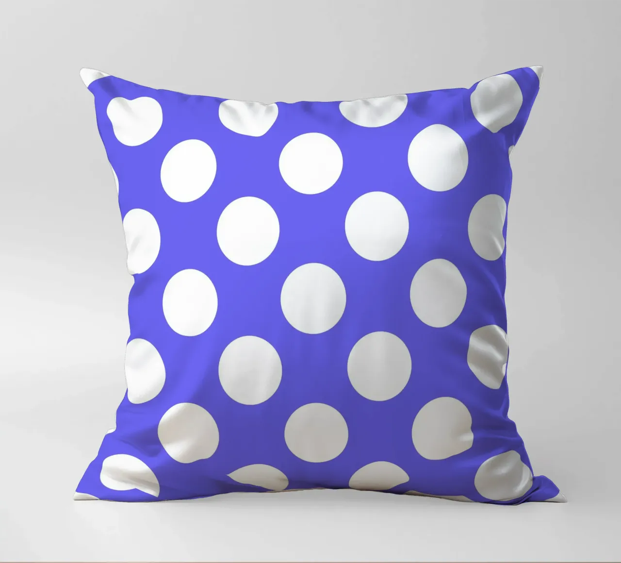 Polka Dots in Purple decorative cushion by Happy Littles