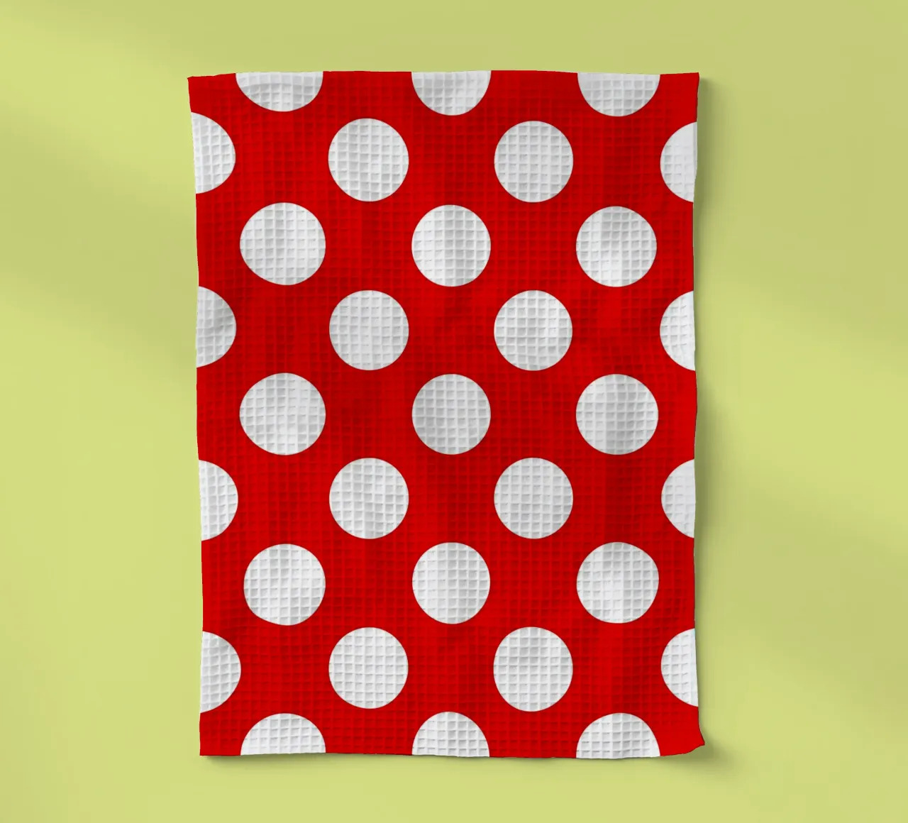 Polka Dots in Rot Geschirrtuch von Happy Littles