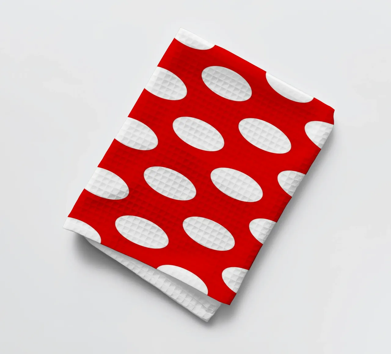 Polka Dots in Rot Geschirrtuch von Happy Littles