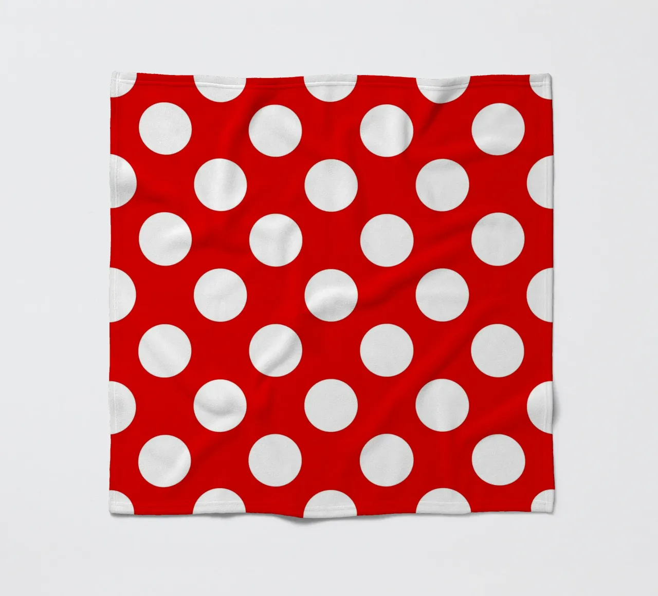Polka Dots in Red fleece blanket by Happy Littles