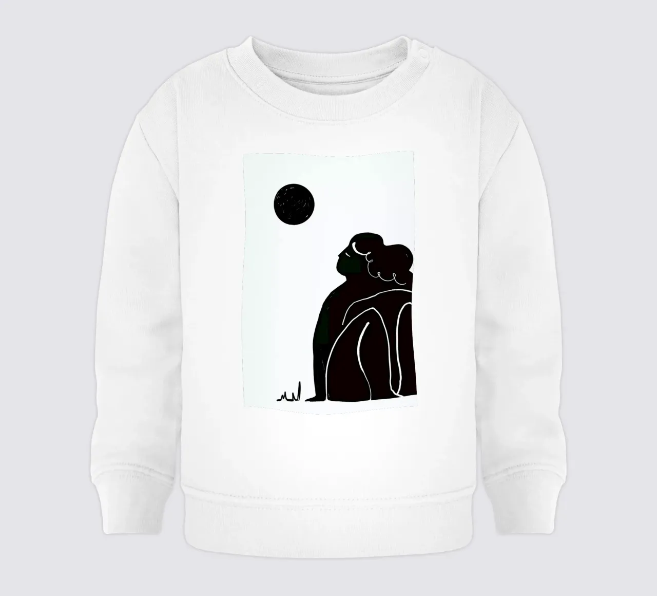 Moon Meditation felpa neonato da Graphite