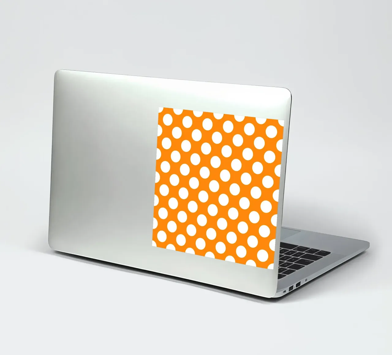 Polka Dots in Tangerine sticker by Happy Littles