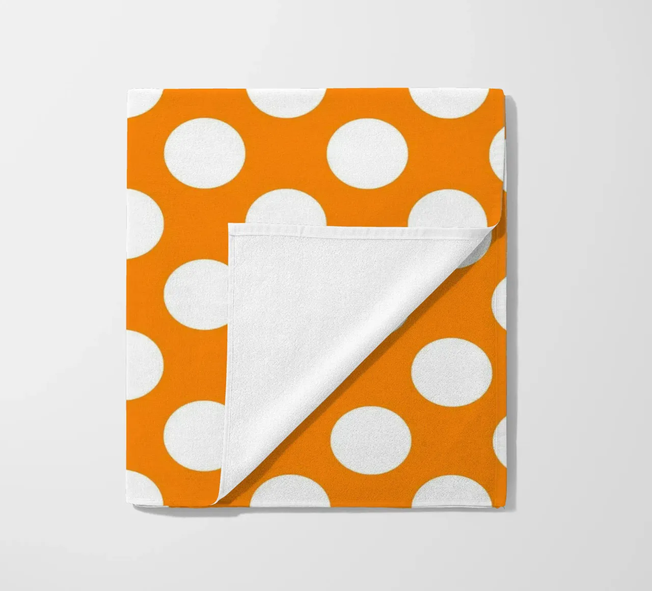 Polka Dots in Tangerine beach towel by Happy Littles