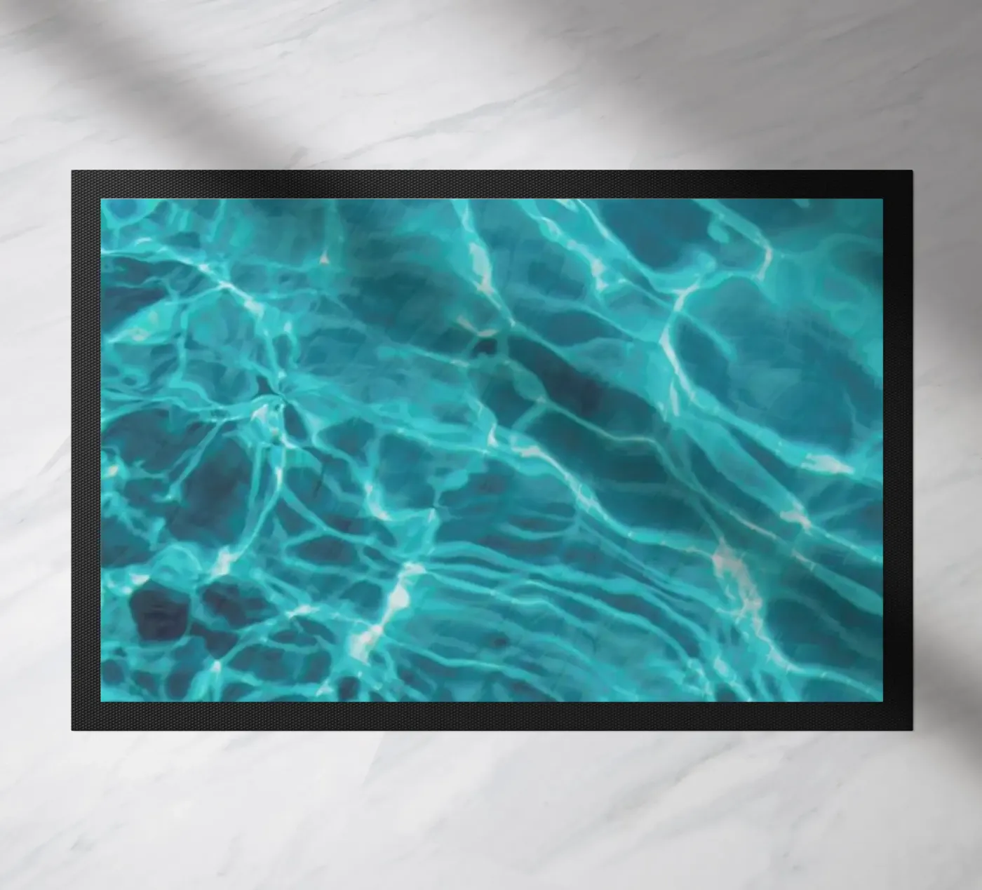 Pool In Summer doormat by Sebastian Hilgetag