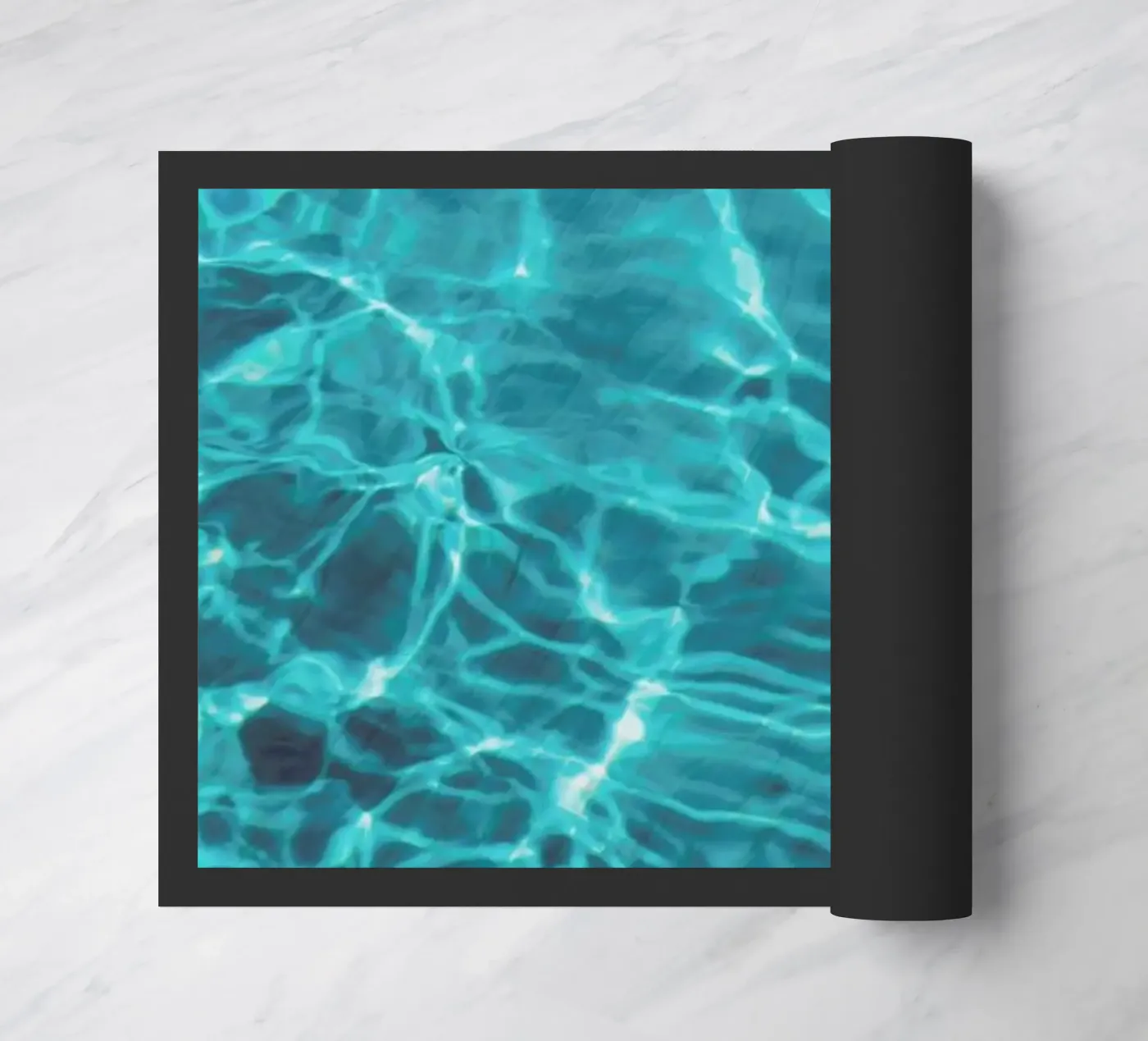 Pool In Summer doormat by Sebastian Hilgetag