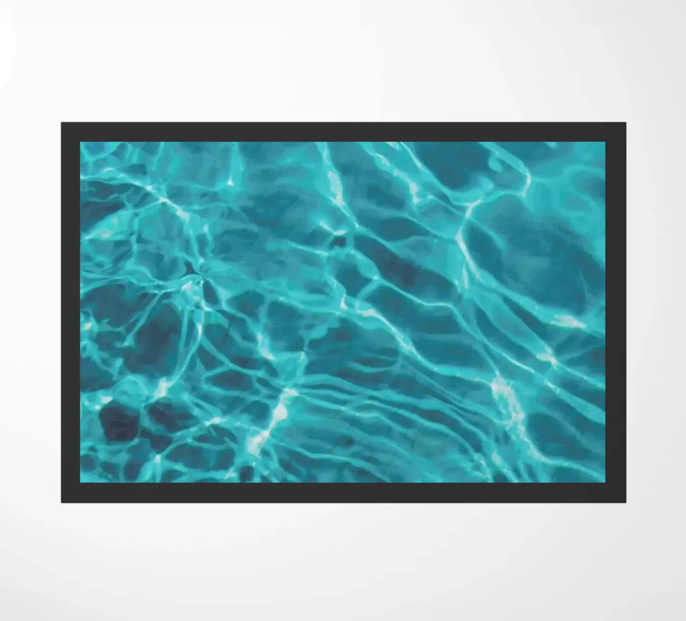 Pool In Summer doormat by Sebastian Hilgetag