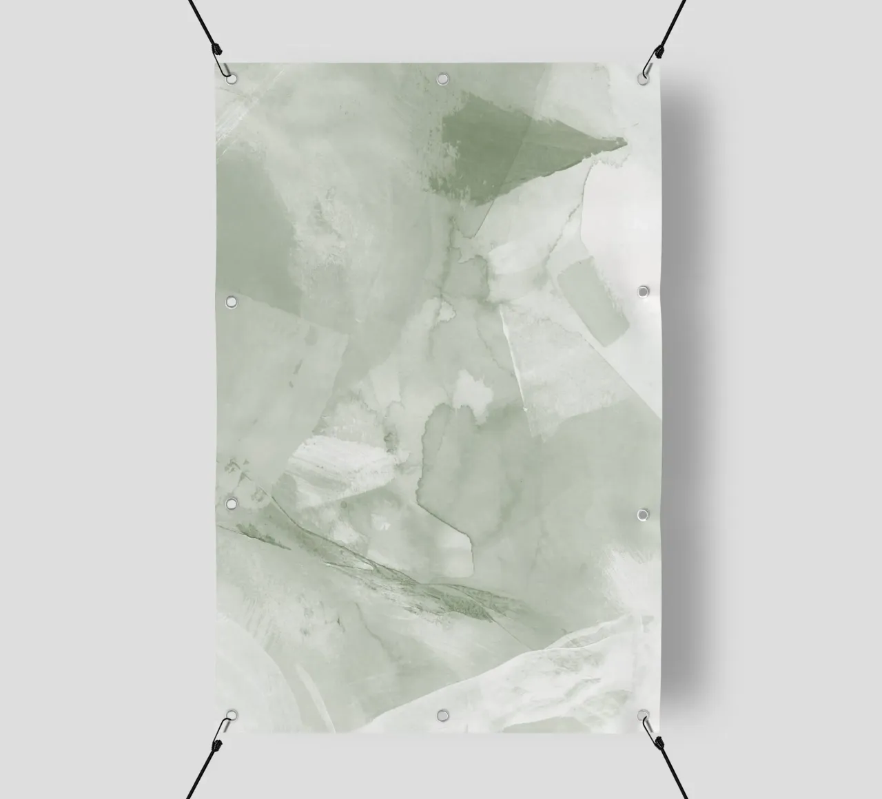 Pennellate di verde 5 telo in pvc da NouveauPrints