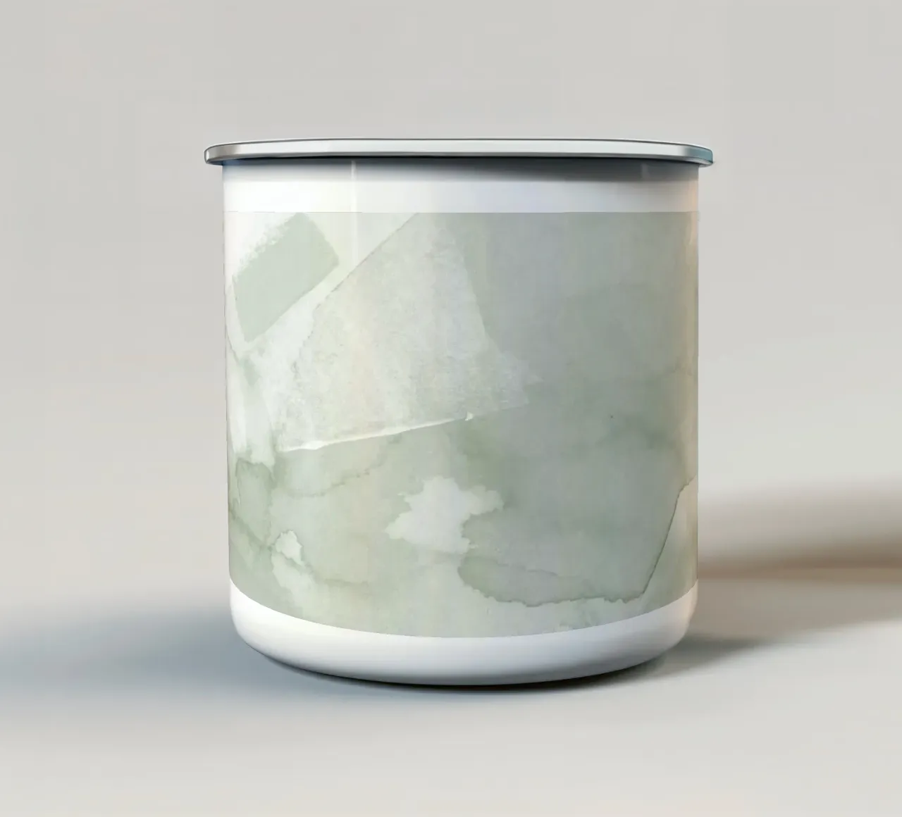 Pennellate di verde 5 tazza in smalto da NouveauPrints