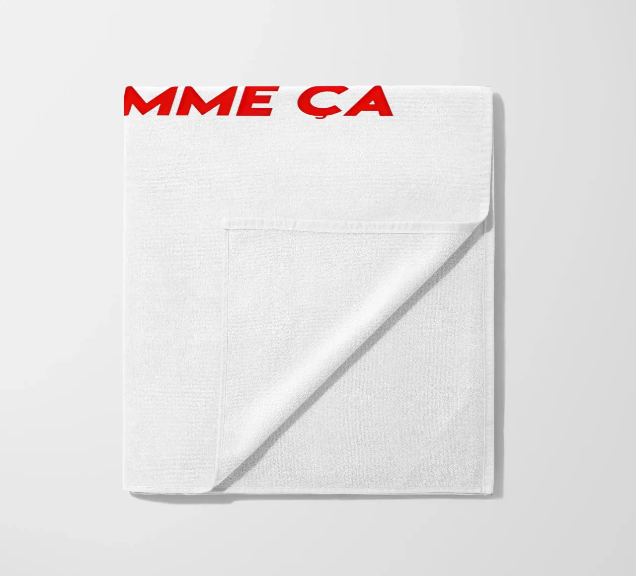 Comme Ci Comme Ca beach towel by Attaboy Dsgn