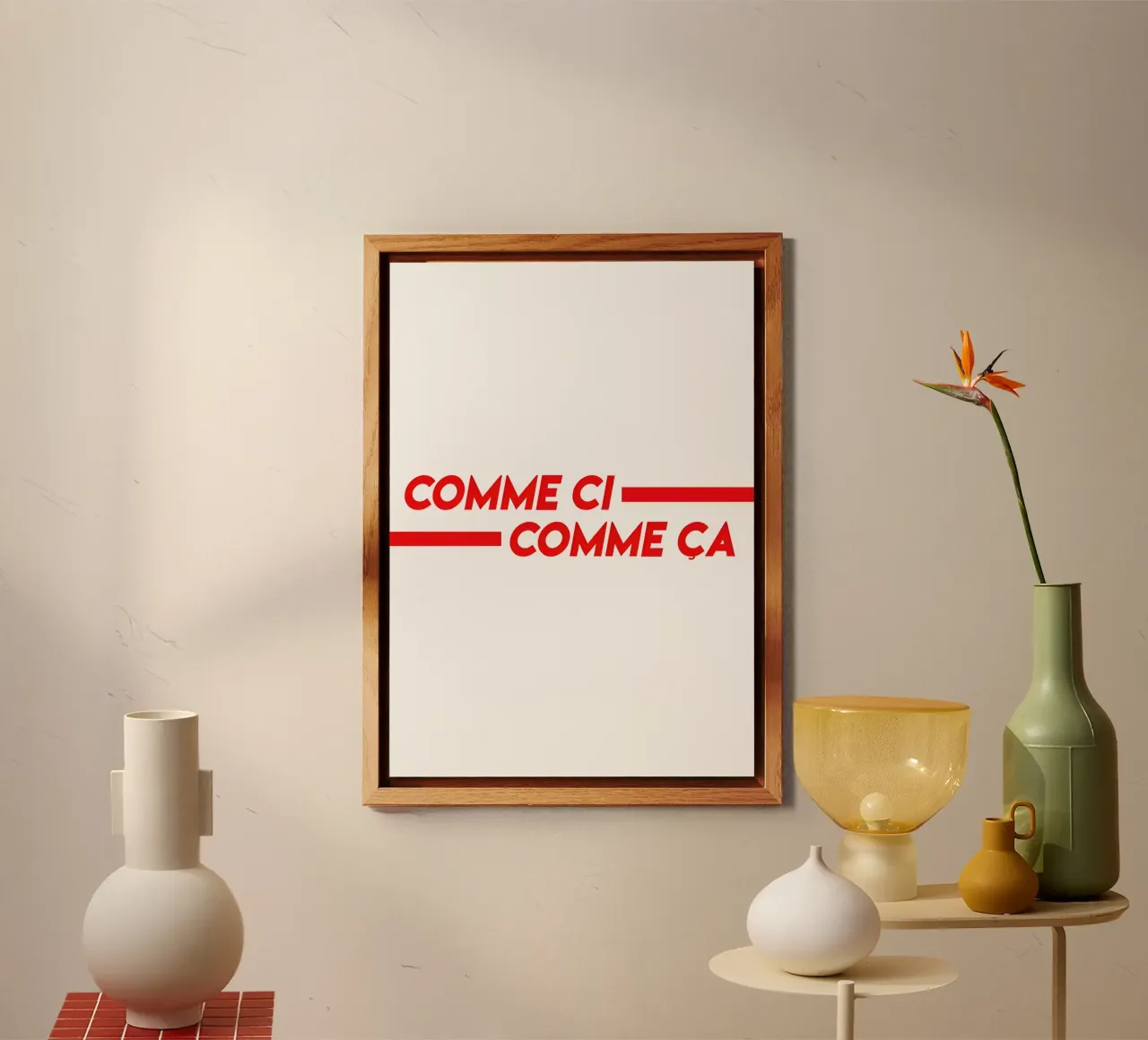 Comme Ci Comme Ca alu-dibond by Attaboy Dsgn