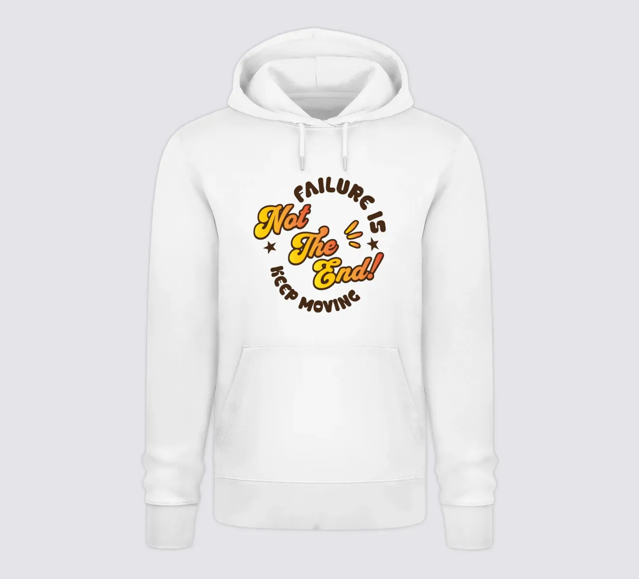 Il fallimento non è la fine - Continuate a muovervi felpa con cappuccio da Gunawan Rb