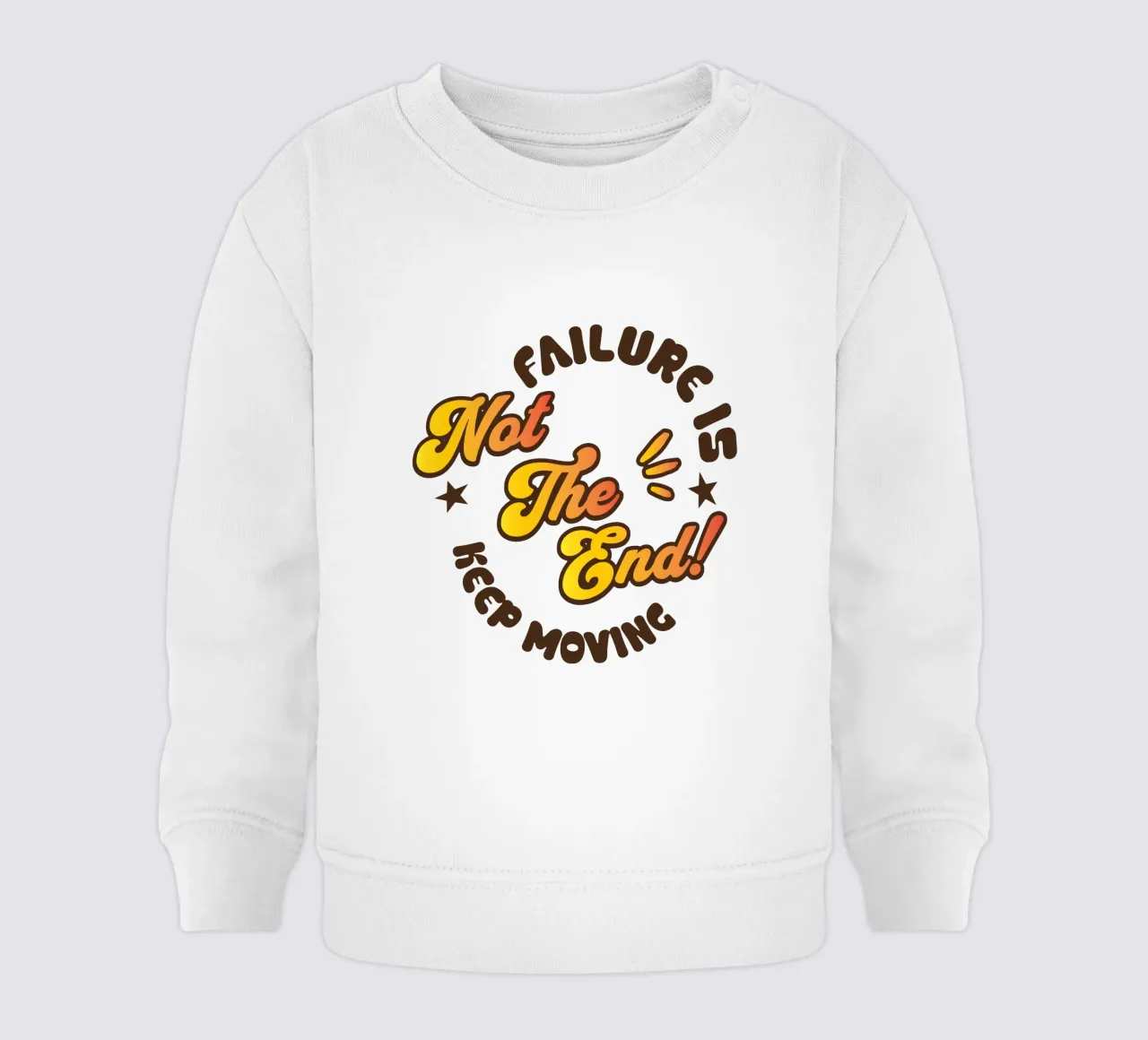Il fallimento non è la fine - Continuate a muovervi felpa neonato da Gunawan Rb