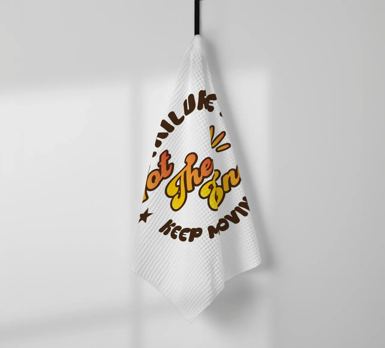 L'échec n'est pas la fin - Continuez à avancer torchon de Gunawan Rb