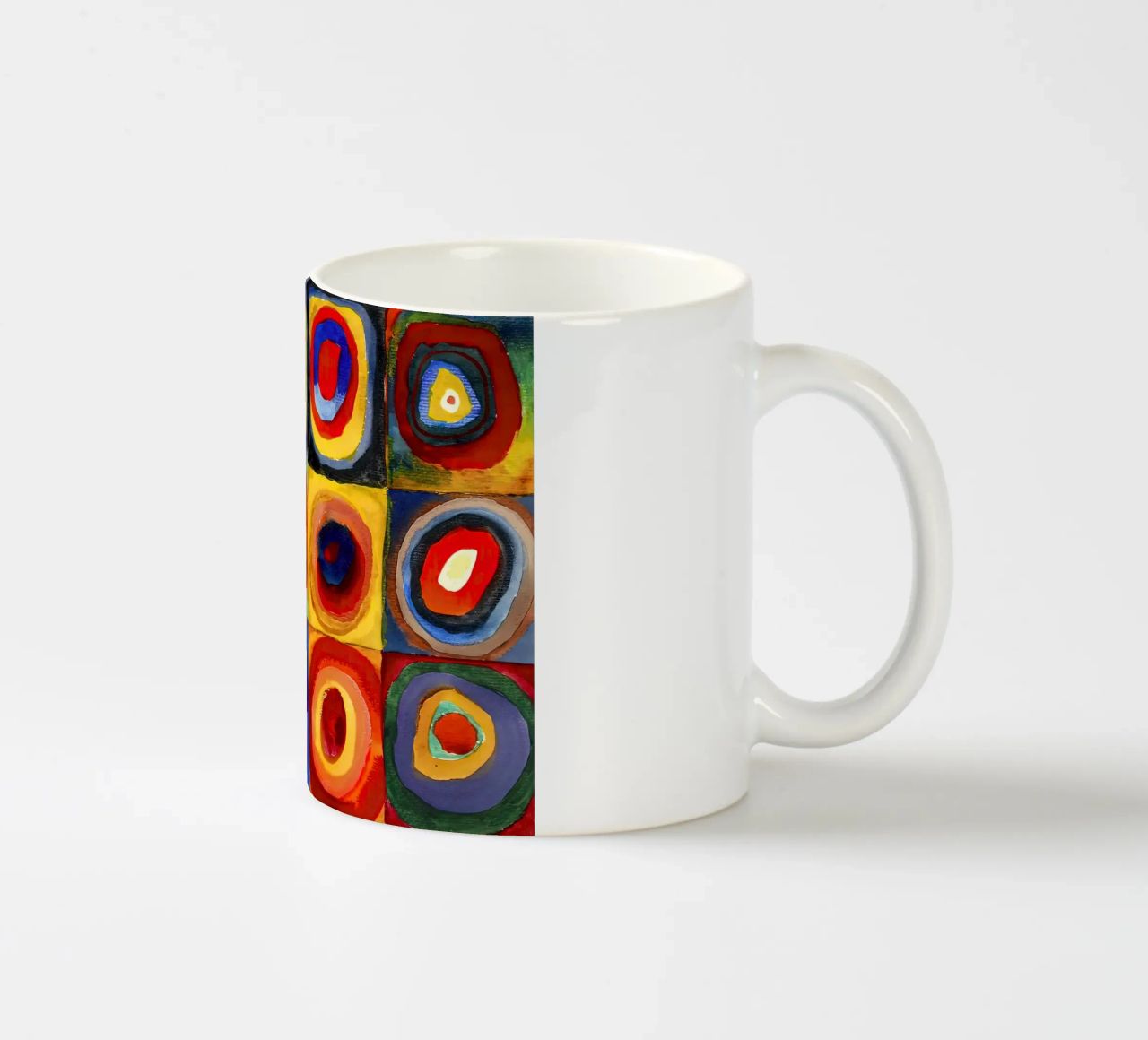 Vassily Kandinsky 1913 - Studio di colore, quadrati con concentri tazza in ceramica da 50 masterpieces