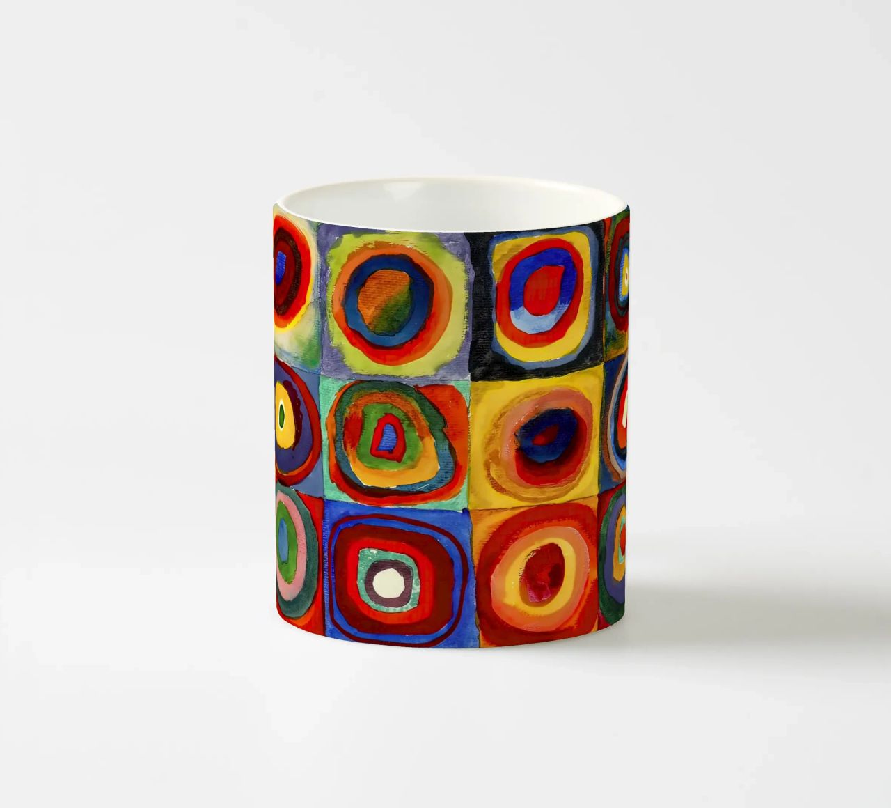 Vassily Kandinsky 1913 - Studio di colore, quadrati con concentri tazza in ceramica da 50 masterpieces