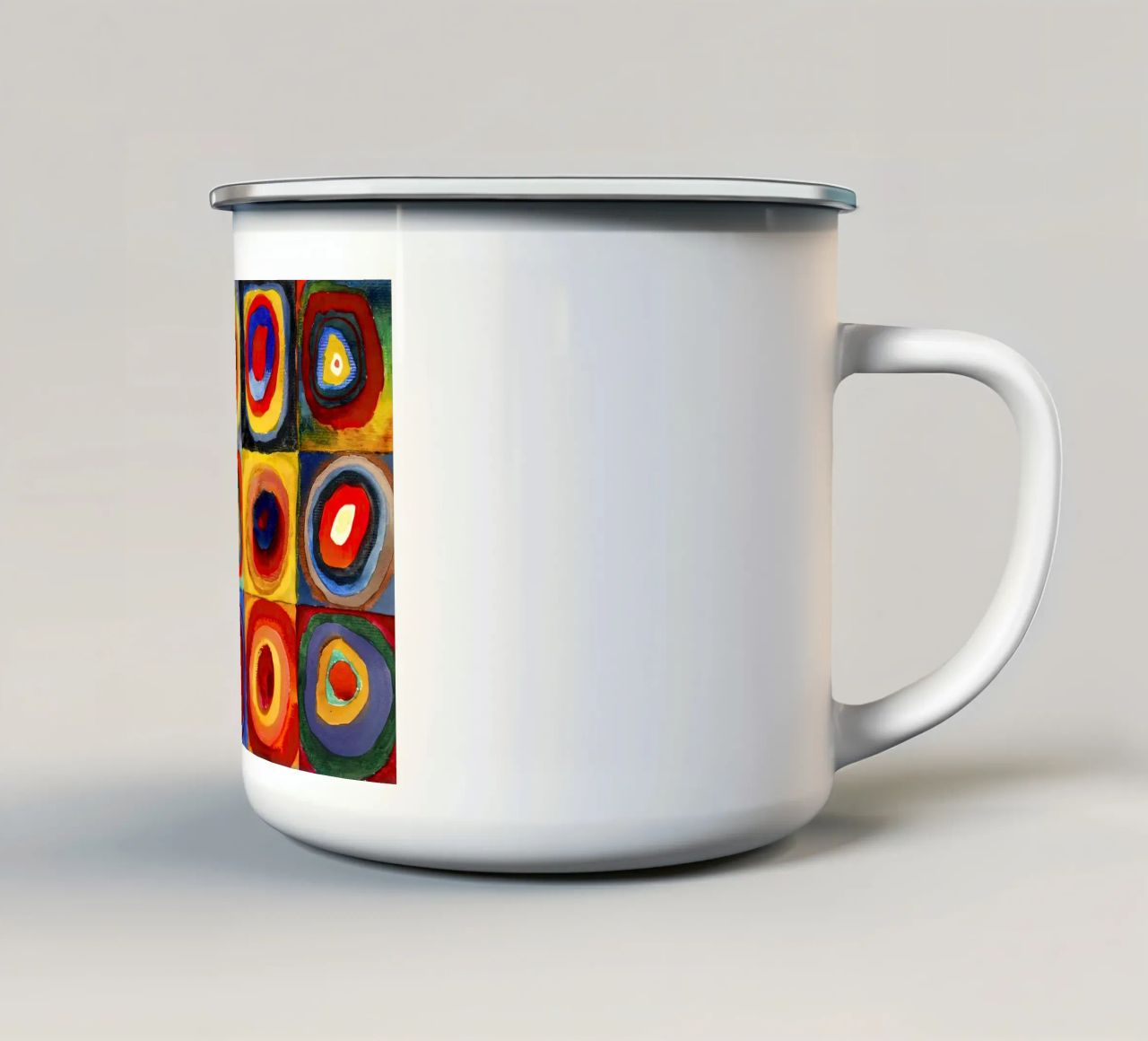 Vassily Kandinsky 1913 - Studio di colore, quadrati con concentri tazza in smalto da 50 masterpieces