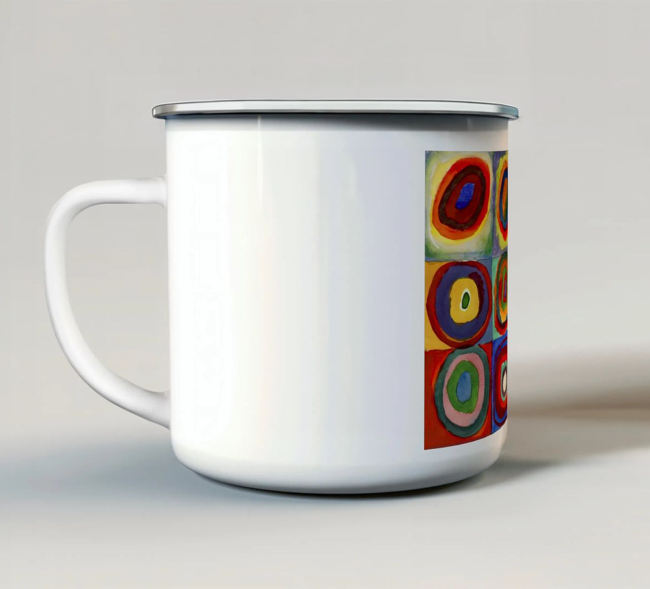 Vassily Kandinsky 1913 - Studio di colore, quadrati con concentri tazza in smalto da 50 masterpieces