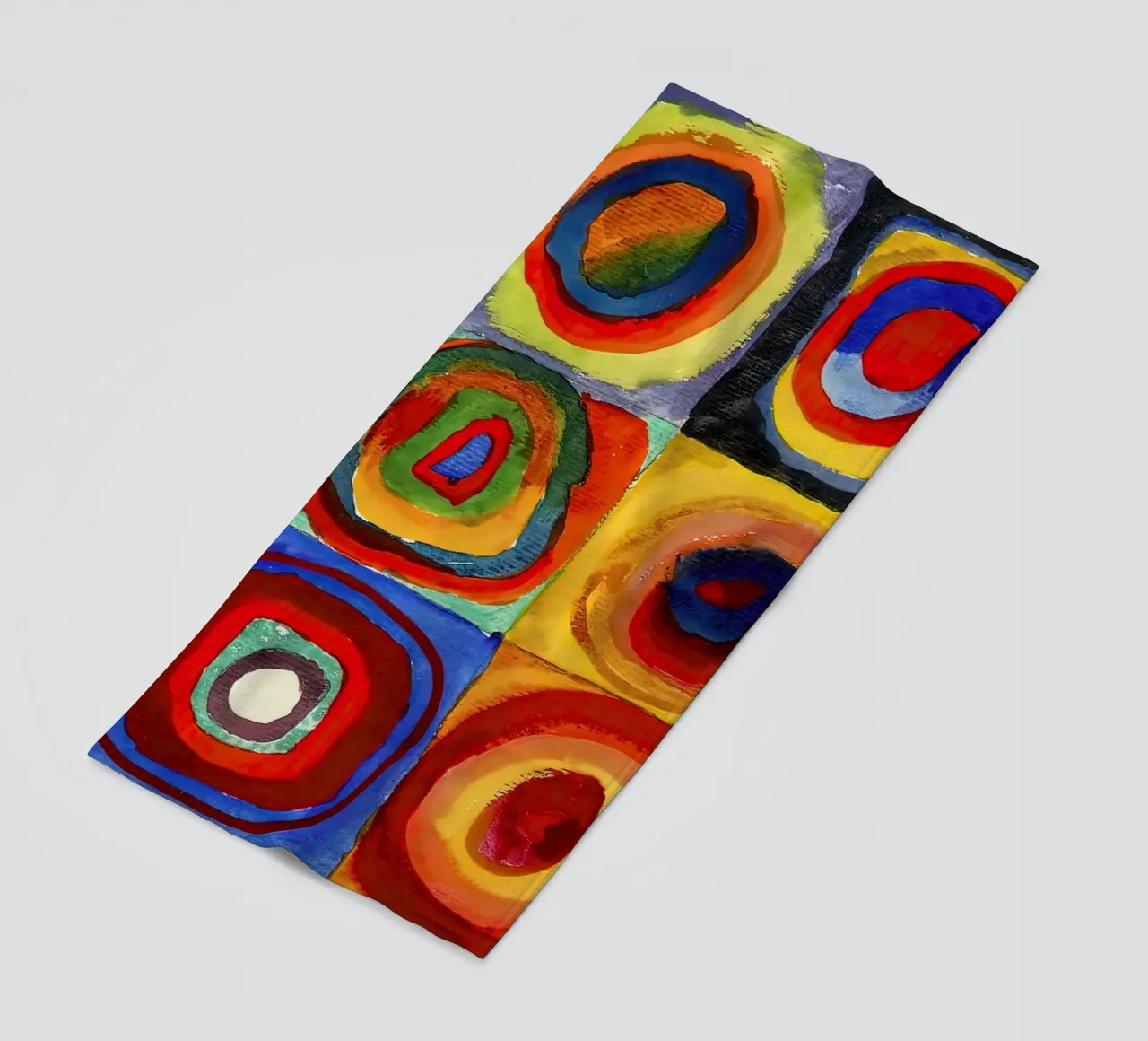 Vassily Kandinsky 1913 - Studio di colore, quadrati con concentri telo mare da 50 masterpieces
