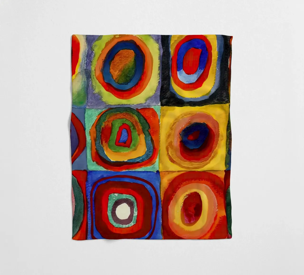 Vassily Kandinsky 1913 - Studio di colore, quadrati con concentri coperta in pile da 50 masterpieces