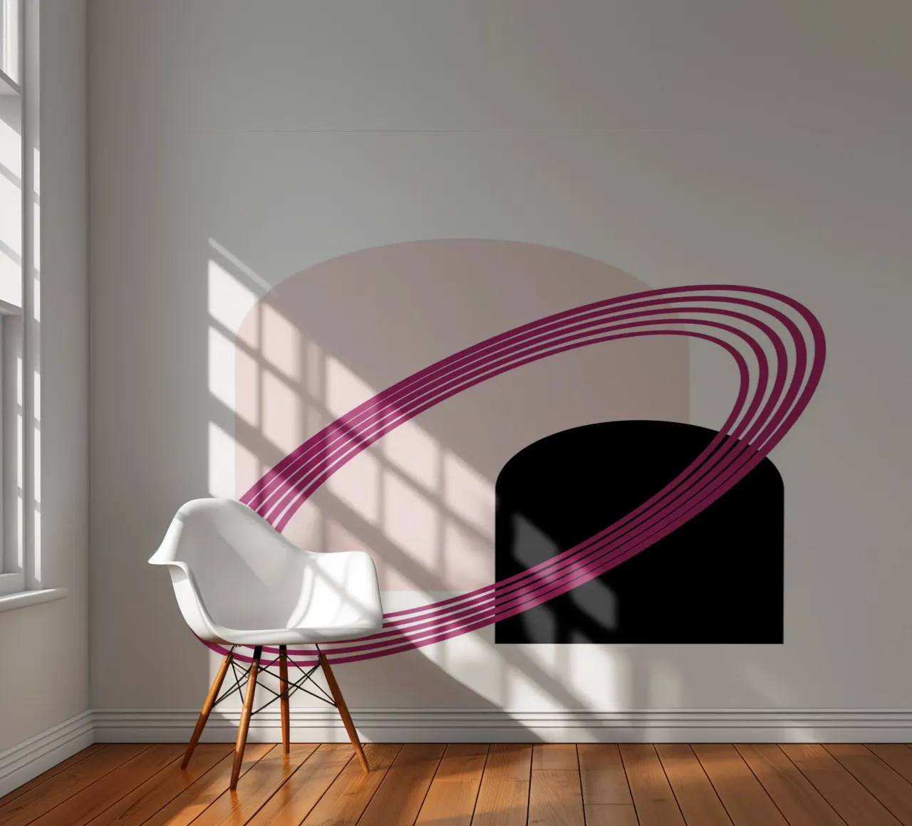 Abstract Archway Serenity - Modern Minimalist Geometric Art photo wallpaper by NorwesClub