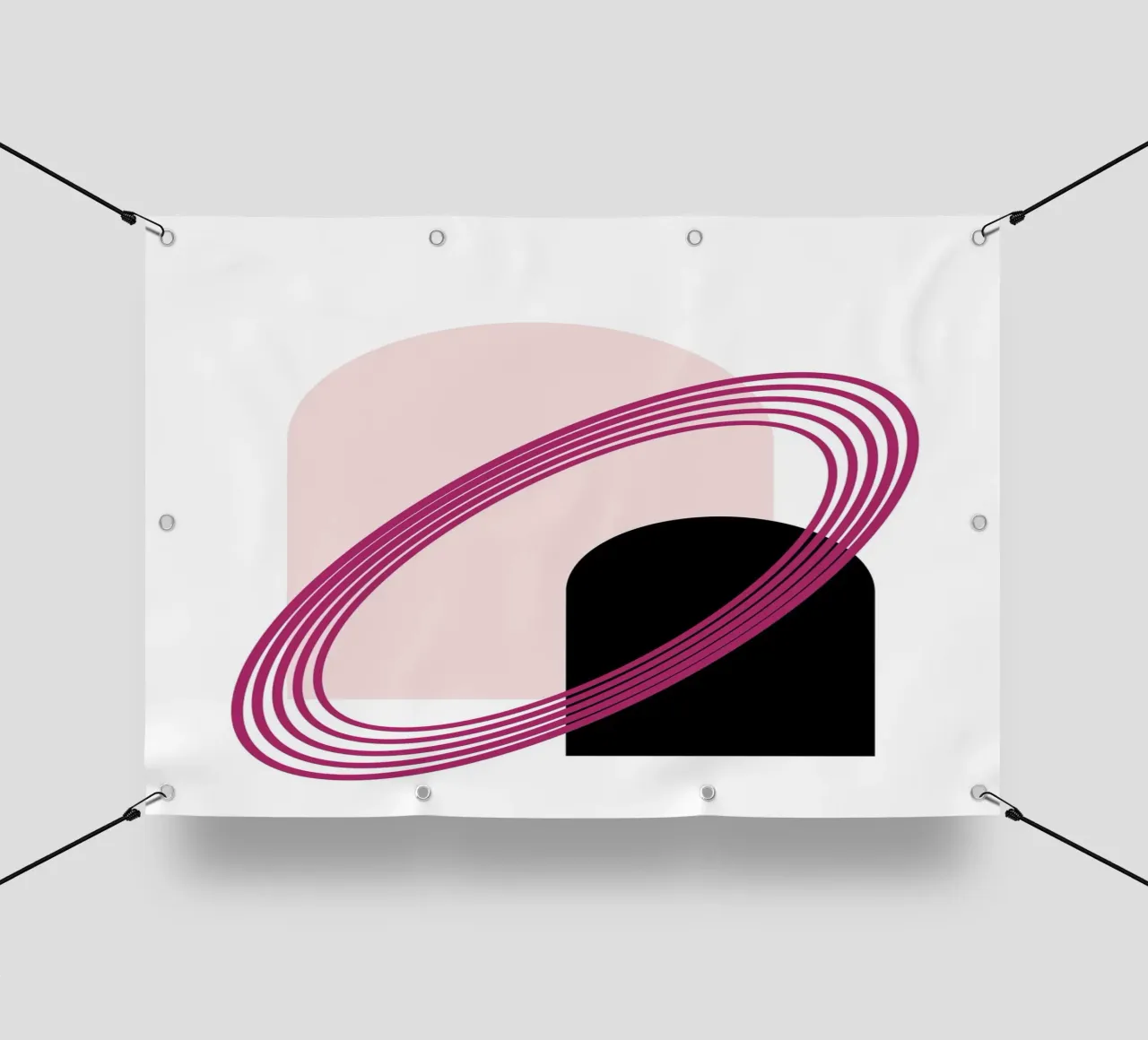 Abstract Archway Serenity - Modern Minimalist Geometric Art pvc cover by NorwesClub
