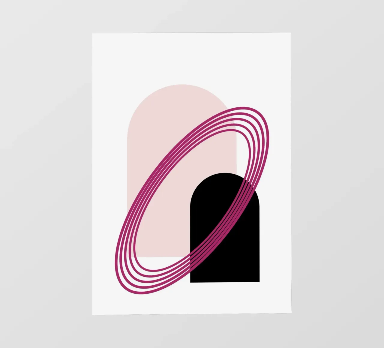 Abstract Archway Serenity - Modern Minimalist Geometric Art pvc cover by NorwesClub