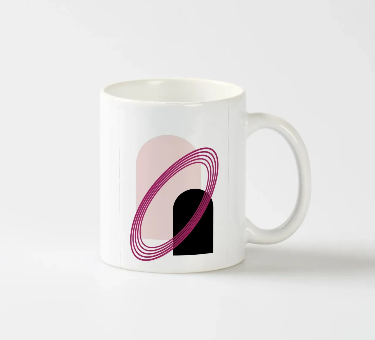 Arche abstraite Sérénité - Art moderne géométrique minimaliste mug en céramique de NorwesClub