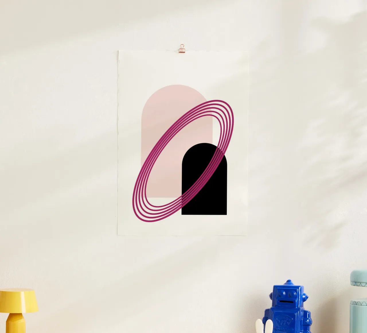 Abstract Archway Serenity - Modern Minimalist Geometric Art hahnemühle by NorwesClub