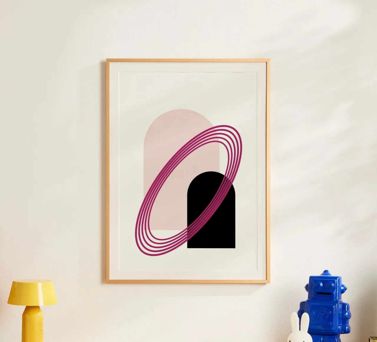 Abstract Archway Serenity - Modern Minimalist Geometric Art hahnemühle by NorwesClub