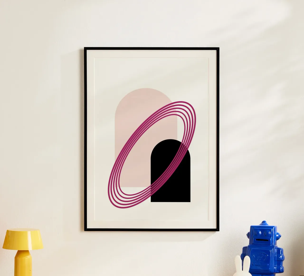 Abstract Archway Serenity - Modern Minimalist Geometric Art hahnemühle by NorwesClub