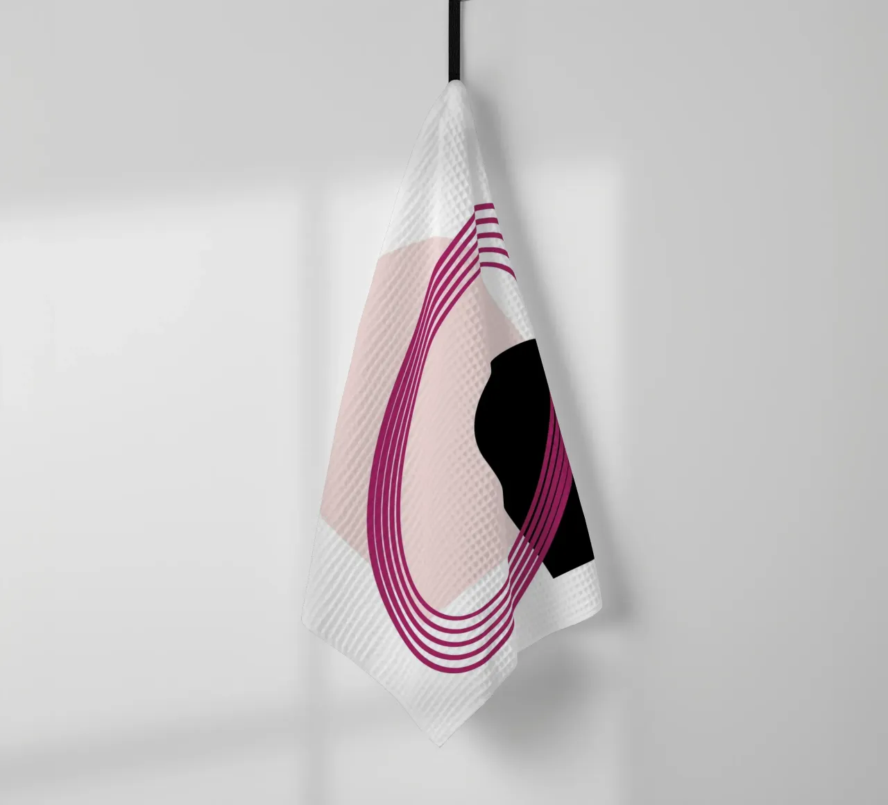 Abstract Archway Serenity - Modern Minimalist Geometric Art tea towel by NorwesClub