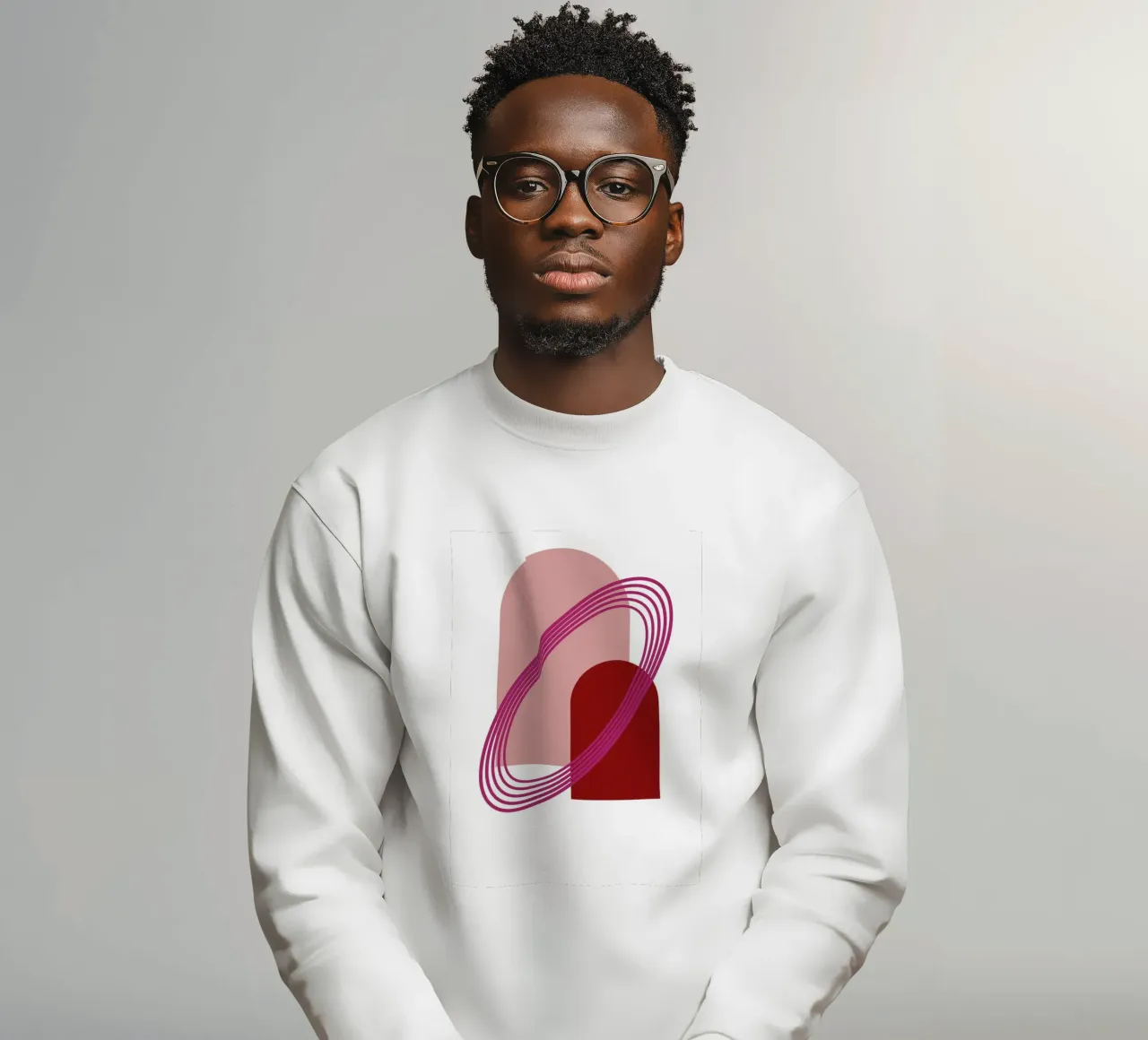 Abstract Archway Harmony - Modern Minimalist Geometric Art P sweatshirt by NorwesClub