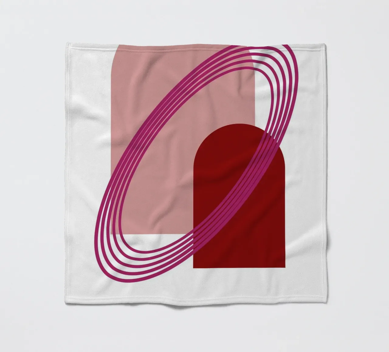 Abstract Archway Harmony - Modern Minimalist Geometric Art P fleece blanket by NorwesClub