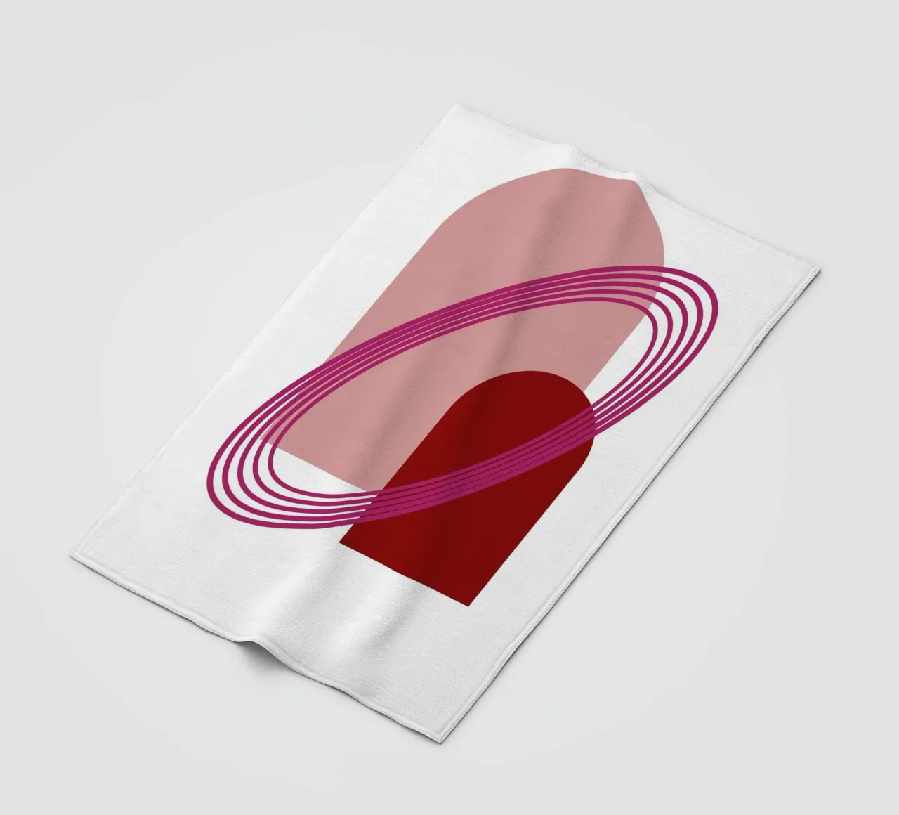 Abstract Archway Harmony - Modern Minimalist Geometric Art P fleece blanket by NorwesClub