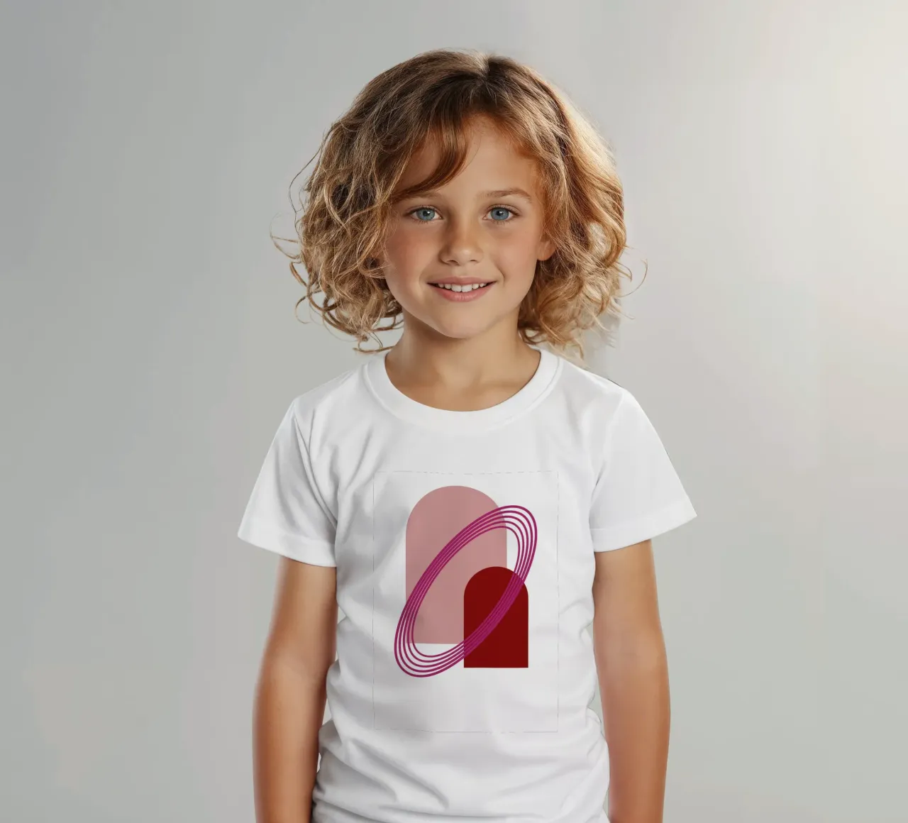 Abstract Archway Harmony - Modern Minimalist Geometric Art P kids t-shirt by NorwesClub