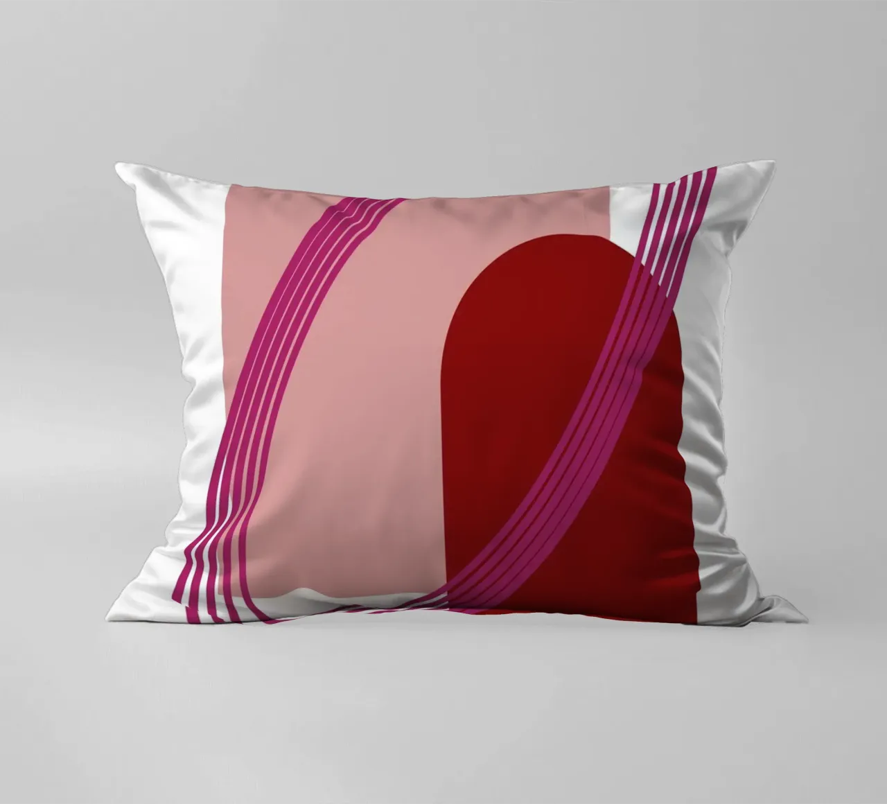 Abstract Archway Harmony - Modern Minimalist Geometric Art P decorative cushion by NorwesClub