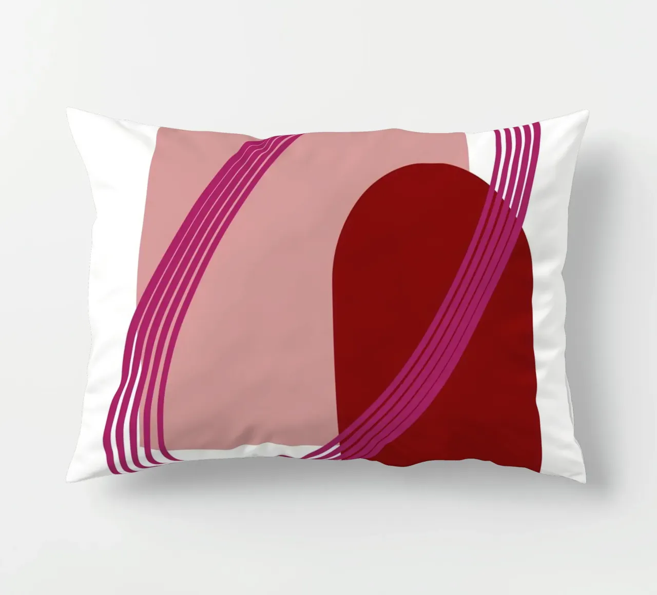 Abstract Archway Harmony - Modern Minimalist Geometric Art P decorative cushion by NorwesClub