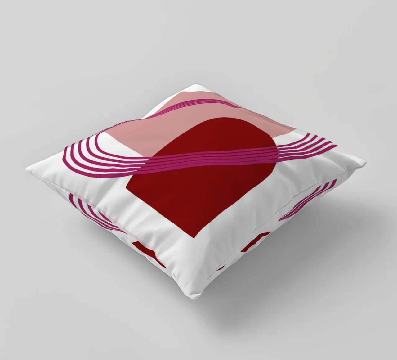 Abstract Archway Harmony - Modern Minimalist Geometric Art P decorative cushion by NorwesClub