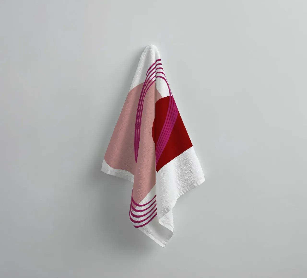 Abstract Archway Harmony - Modern Minimalist Geometric Art P towel by NorwesClub