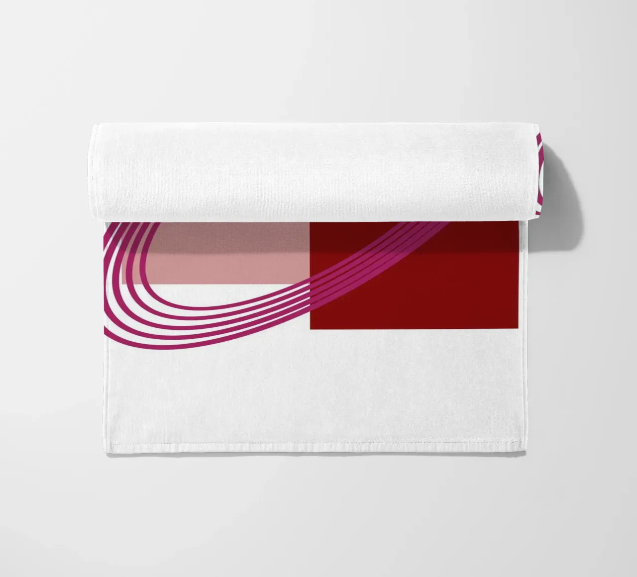 Abstract Archway Harmony - Modern Minimalist Geometric Art P beach towel by NorwesClub