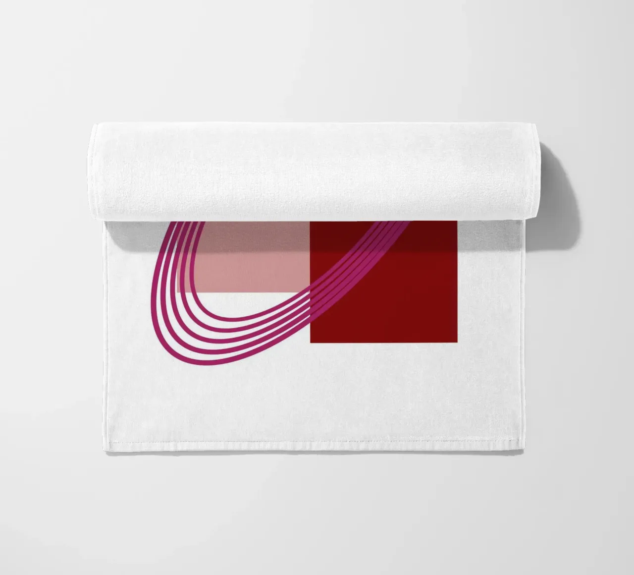 Abstract Archway Harmony - Modern Minimalist Geometric Art P beach towel by NorwesClub