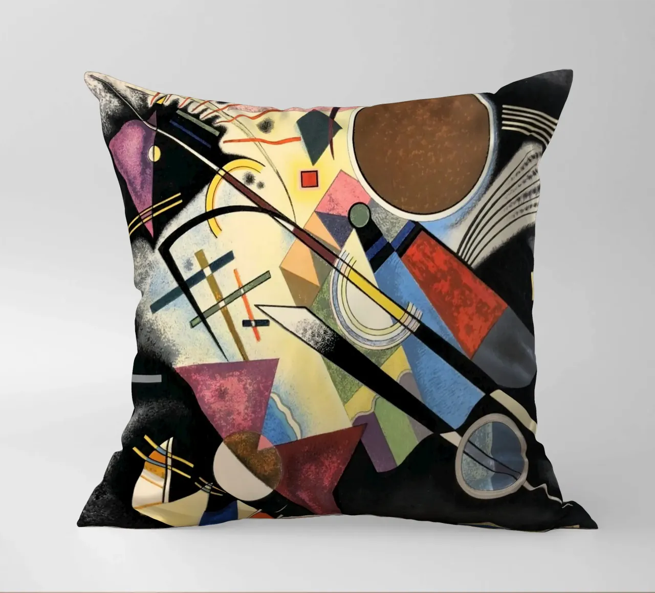 Wassily Kandinsky Accompagnamento in nero cuscino da 50 masterpieces