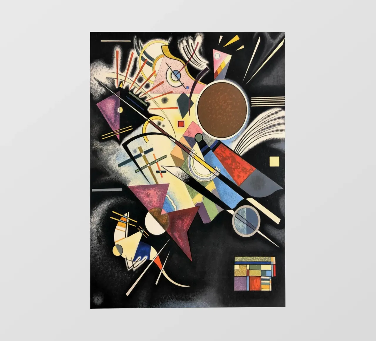 Wassily Kandinsky Accompagnamento in nero telo in pvc da 50 masterpieces