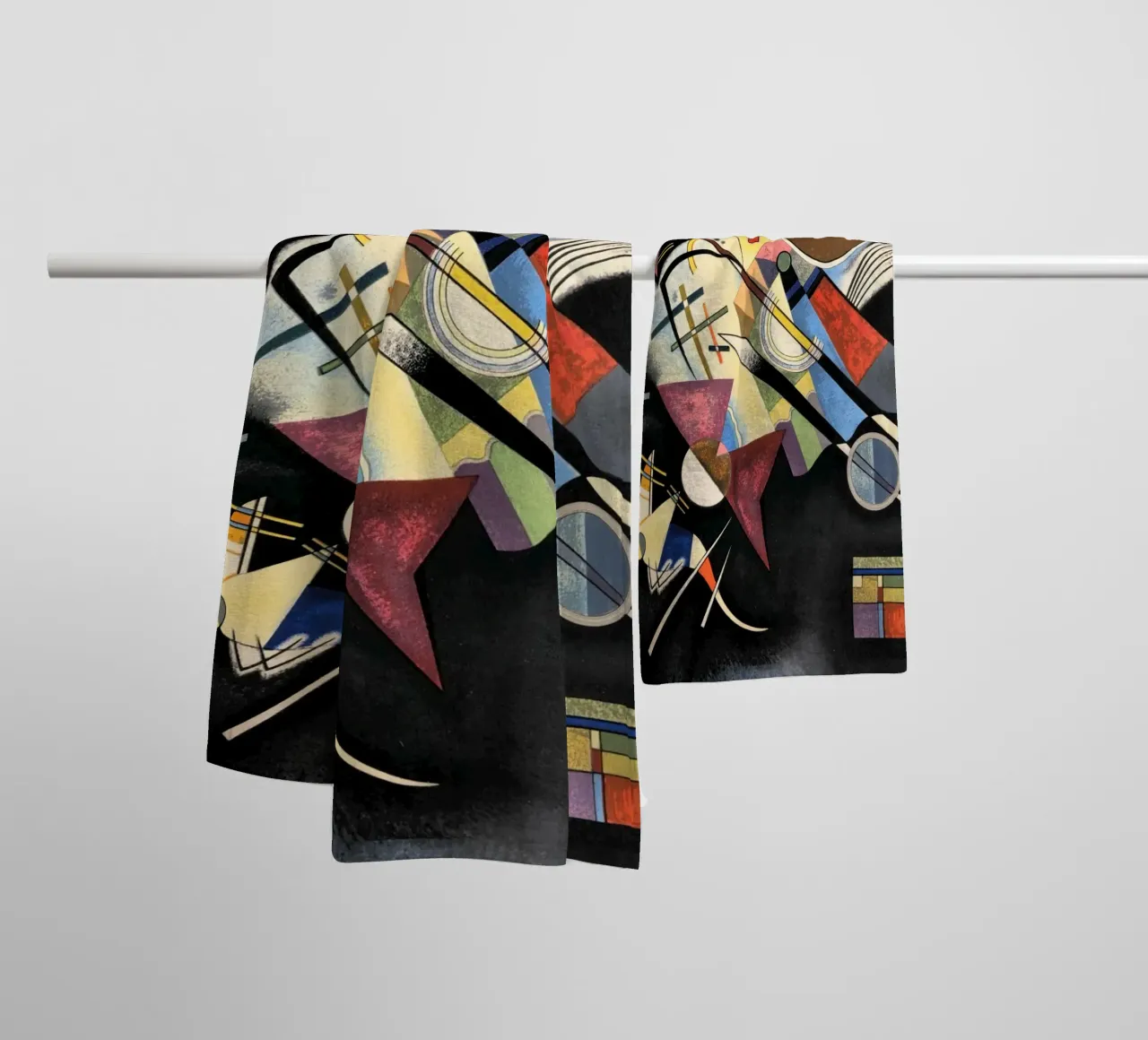 Wassily Kandinsky Accompaniment in black towel by 50 masterpieces