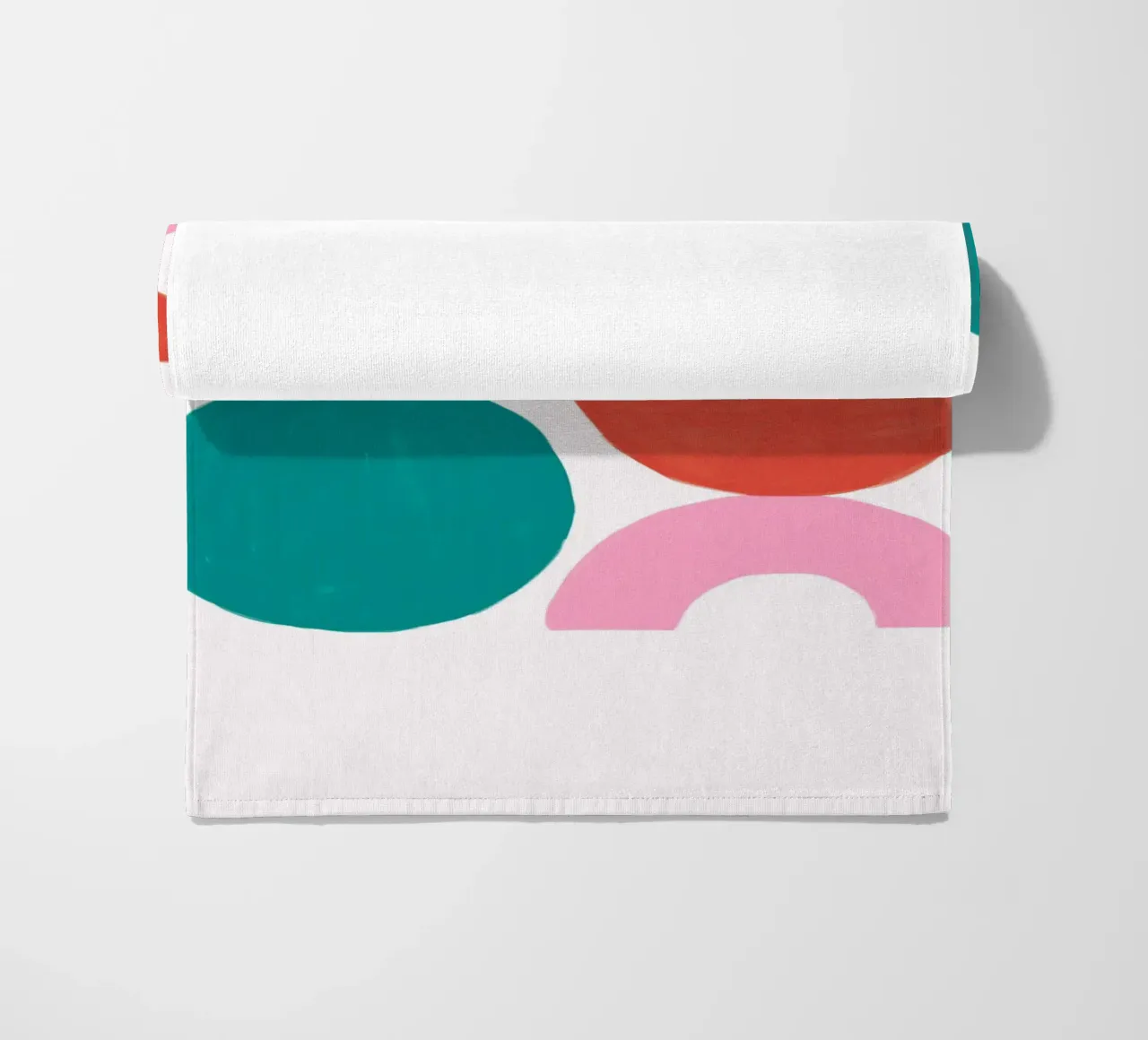 Playful Geometric Abstract - Mid-Century Modern Inspired Art beach towel by NorwesClub