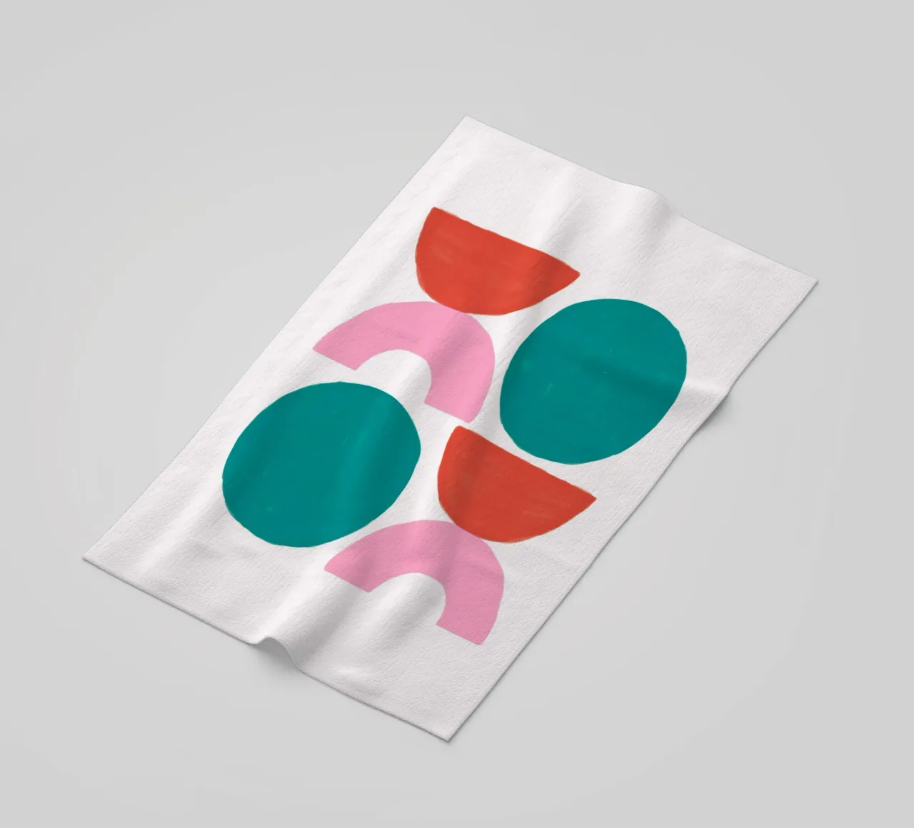 Playful Geometric Abstract - Mid-Century Modern Inspired Art beach towel by NorwesClub